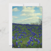Invitation Bluebonnets Texas Blue Floral Mariage élégant (Dos)