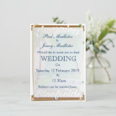 Invitation Bluefields, affiche de vacances à la plage en Jama (Debout devant)