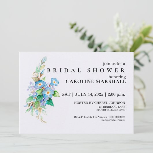 Invitation Blues célestes (Debout devant)