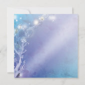 Invitation Blues chatoyant Fête des mariées unique (Dos)