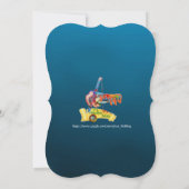 Invitation Blues de Cornflower en Fête des mariées aquarelle (Dos)