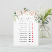 Invitation Blush and Greenery Il a dit, Elle a dit Jeu de dou (Debout devant)