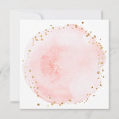 Invitation Blush Aquarelle Cercle Enterrement de Vie de Jeune (Dos)