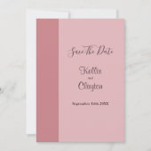 Invitation Blush Bar Save The Date (Devant)