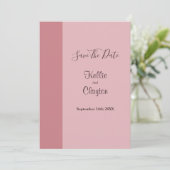 Invitation Blush Bar Save The Date (Debout devant)
