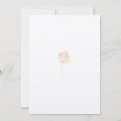 Invitation Blush & Blooms Aquarelle Floral & Mariage Or (Dos)