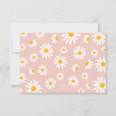 Invitation Blush Boho Daisy Super Un 1er anniversaire Photo (Dos)