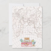 Invitation Blush Boho Notre aventure commence la Fête des mar (Dos)