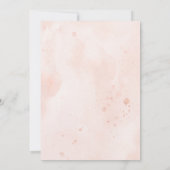 Invitation Blush botanique moderne et marine Floral 18e anniv (Dos)