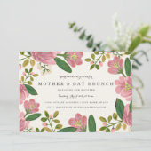 Invitation Blush Bouquet Fête des mères Brunch (Debout devant)