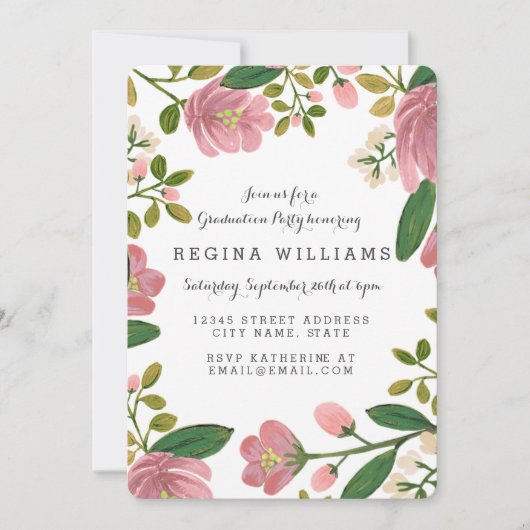 Invitation Blush Bouquet Grand (Devant)