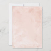 Invitation Blush Bourgogne Rouge Rose Floral Sweet 16 Invitat (Dos)