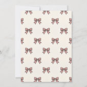 Invitation Blush & Bows Coquette Birthday (Dos)