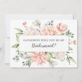 Invitation Blush Bride Best friend Will You Be My Bridesmaid (Devant)