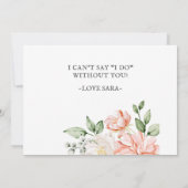 Invitation Blush Bride Best friend Will You Be My Bridesmaid (Dos)