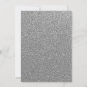 Invitation Blush de flocon de neige d'hiver Mariage Fiançaill (Dos)