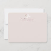 Invitation Blush Dove Nursery Note Card (Devant)