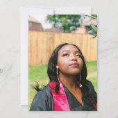 Invitation Blush Elle Croyait Photo Graduation Party (Dos)