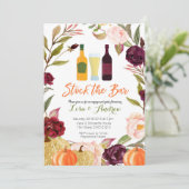 Invitation Blush et Marsala Citrouille Stock de l'Invitation  (Debout devant)