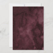 Invitation Blush et Marsala Citrouille Stock de l'Invitation  (Dos)