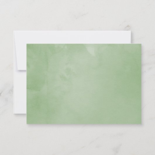 Invitation Blush et Sage Mariage Soyez ma servante d'éducatio (Dos)