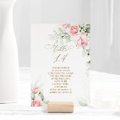 Invitation Blush & Eucalyptus Tableau Numéro 14 Tableau de si