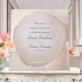 Invitation Blush Fawn & Rose Opal Elegant Mariage or
