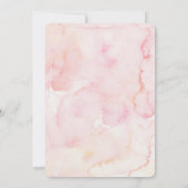 Invitation Blush Floral & Eucalyptus Fille 1er anniversaire (Dos)