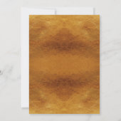 Invitation Blush Floral Gold Calligraphie 50e anniversaire (Dos)