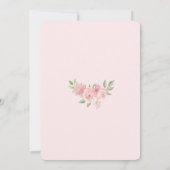 Invitation Blush Floral Little Miracle Baby Shower  (Dos)