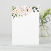 Invitation Blush Floral Mockup (Debout devant)