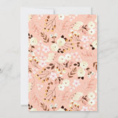 Invitation Blush Floral Modern Romantic Bridal Shower (Dos)