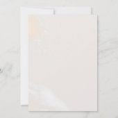 Invitation Blush Floral Moderne | Réception de Mariage Navy (Dos)