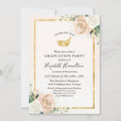 Invitation Blush & Foil Or Fête de Diplôme de l'École de Phar (Devant)