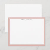 Invitation Blush Frame Note Card (Devant / Derrière)