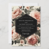 Invitation Blush Garden Bloom Wedding (Devant)