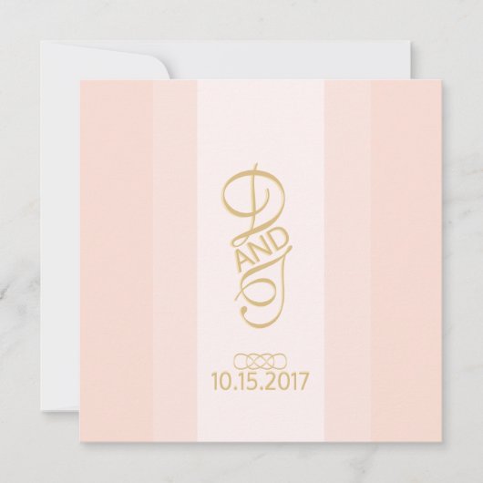 Invitation Blush Gold (Devant)