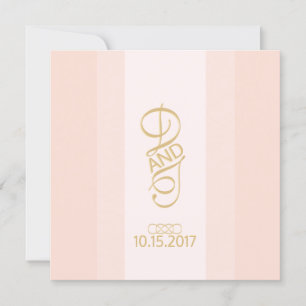 Invitation Blush Gold