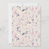 Invitation Blush Gold Fleur sauvage Krishna Indian Anniversai (Dos)