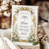 Invitation Blush Gold Garden Estate Ceremony