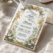 Invitation Blush Gold Garden Estate Ceremony