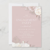 Invitation Blush & Ivory Floral Dusty Pink (Devant)