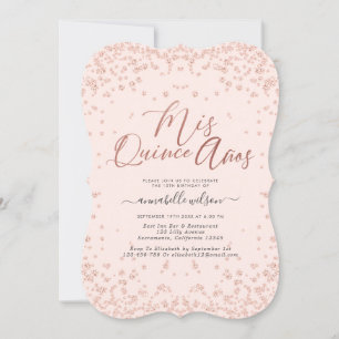 Invitation Blush Mis Quince Años Quinceañera