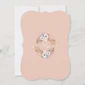 Invitation Blush n White Pampas Grass Floral Rusal Mariage (Dos)