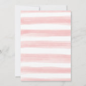 Invitation Blush Navy Floral Travel Fête des mariées (Dos)