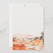 Invitation Blush Orange Watercolor Woods Mountain Wedding (Dos)