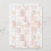 Invitation Blush Peach Squares Wedding (Dos)