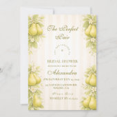 Invitation Blush Pear Perfect Pair Bridal Shower (Devant)