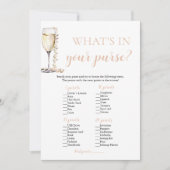 Invitation Blush Pearls & Prosecco Ce qui est dans votre jeu (Devant)