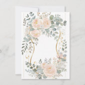 Invitation Blush Peony & Eucalyptus Botanical Floral Wedding  (Dos)